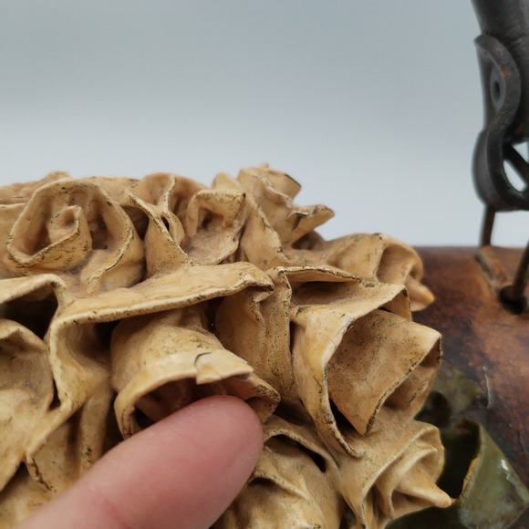 VINTAGE Handmade Holly Hobbie Paper Mache Decoupage Purse Lunchbox Kitsch - Picture 16 of 16